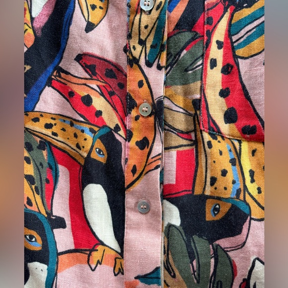 Farm Rio Linen Romper - Picture 5 of 5